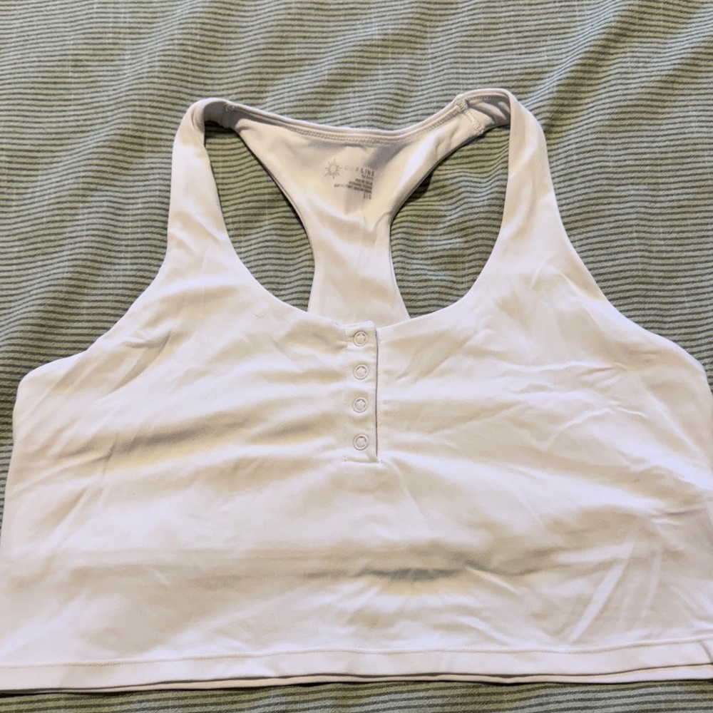 Aerie White Racerback Bralette